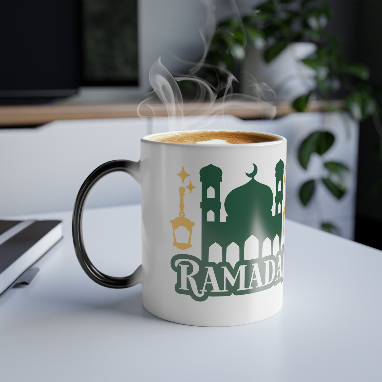 Ramadan Color-Changing Mug — "Remember Allah Morning, Afternoon, Day and Night" (11 oz)