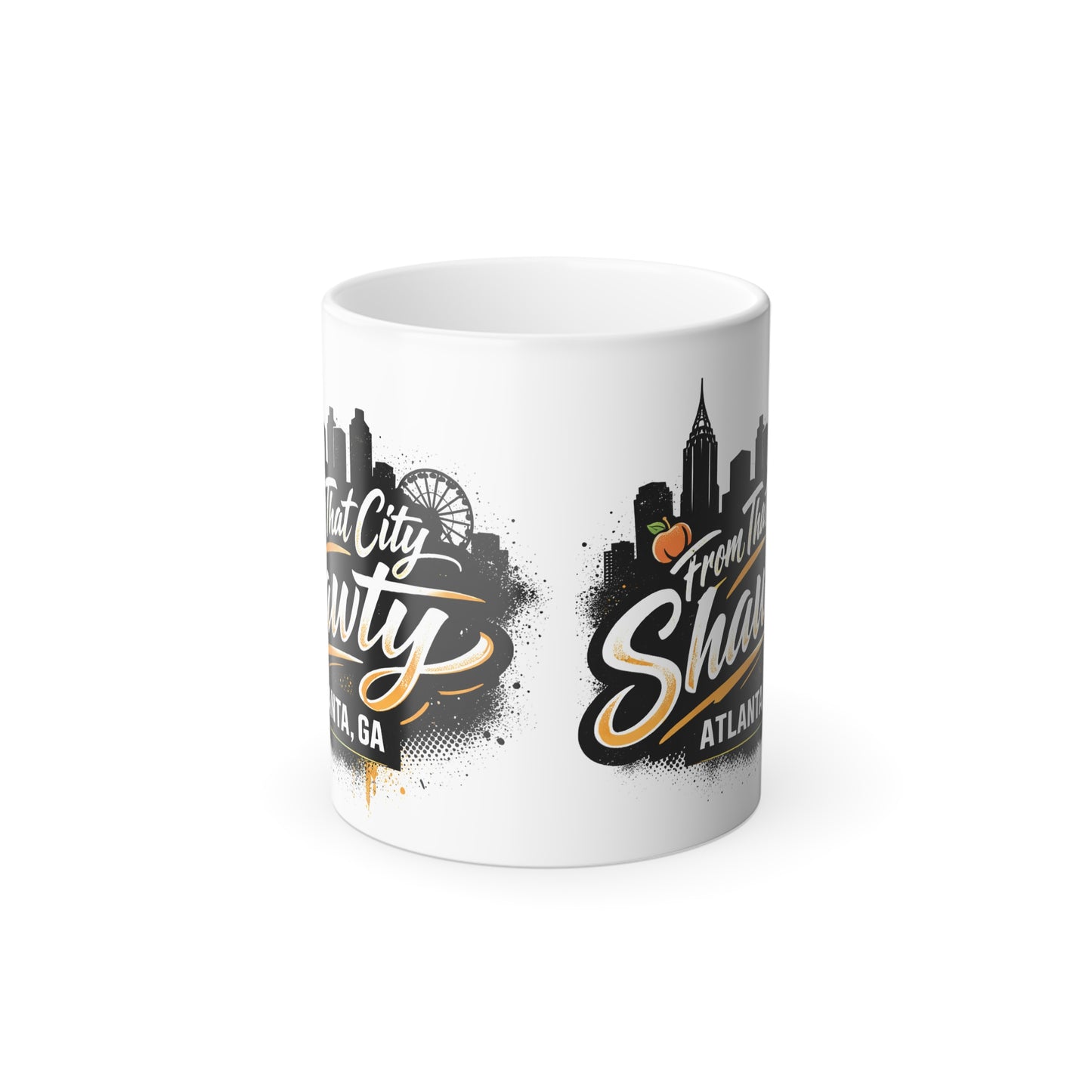 Color-Changing Atlanta Skyline Mug – 'From the City, Shitty' 11oz