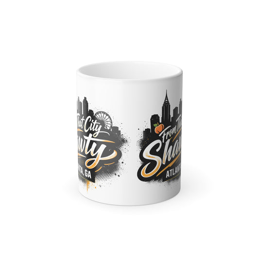 Color-Changing Atlanta Skyline Mug – 'From the City, Shitty' 11oz