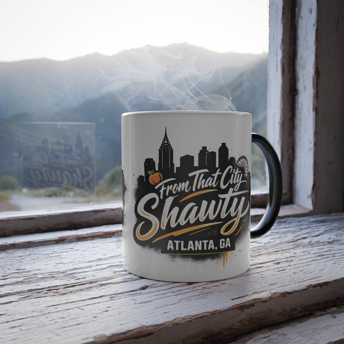 Color-Changing Atlanta Skyline Mug – 'From the City, Shitty' 11oz