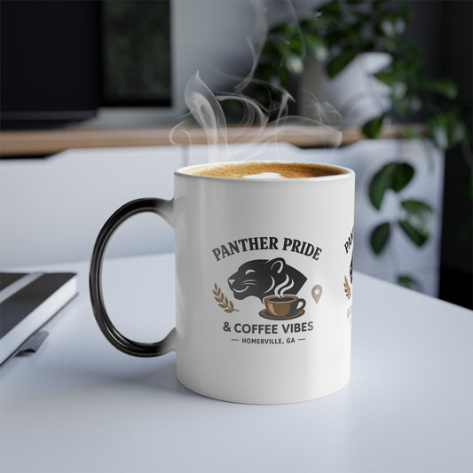 Panther Pride & Coffee Vibes Color-Changing Mug — 11oz