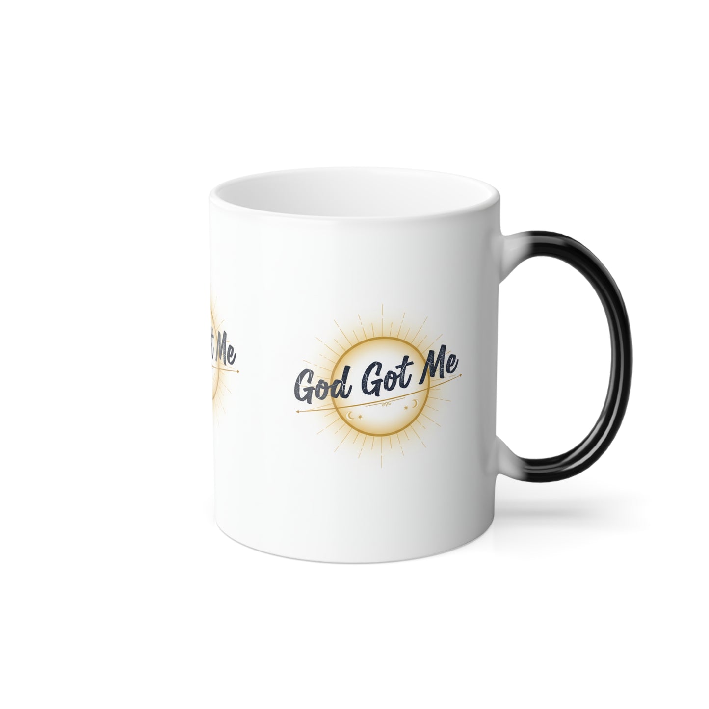 Color-Changing 11oz Mug — "God Got Me" Inspirational Coffee Cup