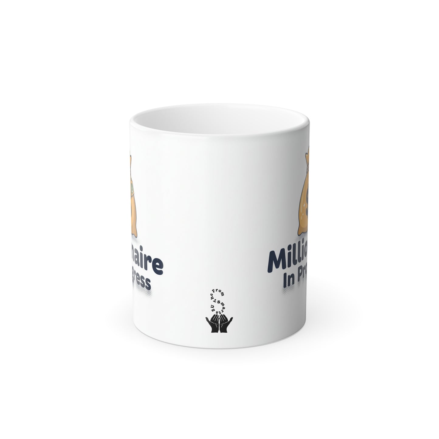 Color-Changing Mug — "Milliardaire In Progress" Funny Coffee Cup, 11 oz