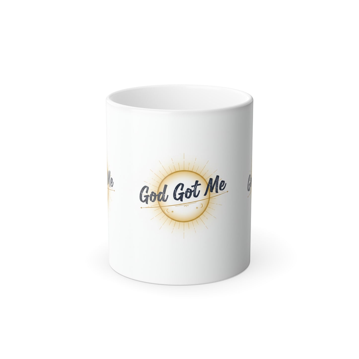 Color-Changing 11oz Mug — "God Got Me" Inspirational Coffee Cup