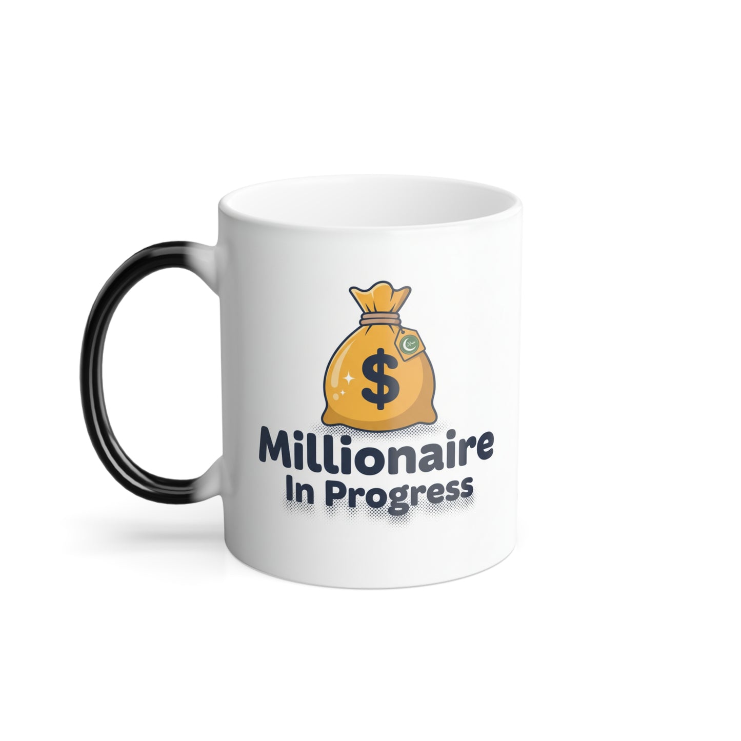 Color-Changing Mug — "Milliardaire In Progress" Funny Coffee Cup, 11 oz
