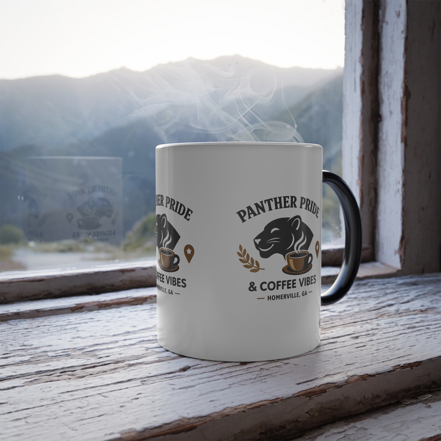 Panther Pride & Coffee Vibes Color-Changing Mug — 11oz