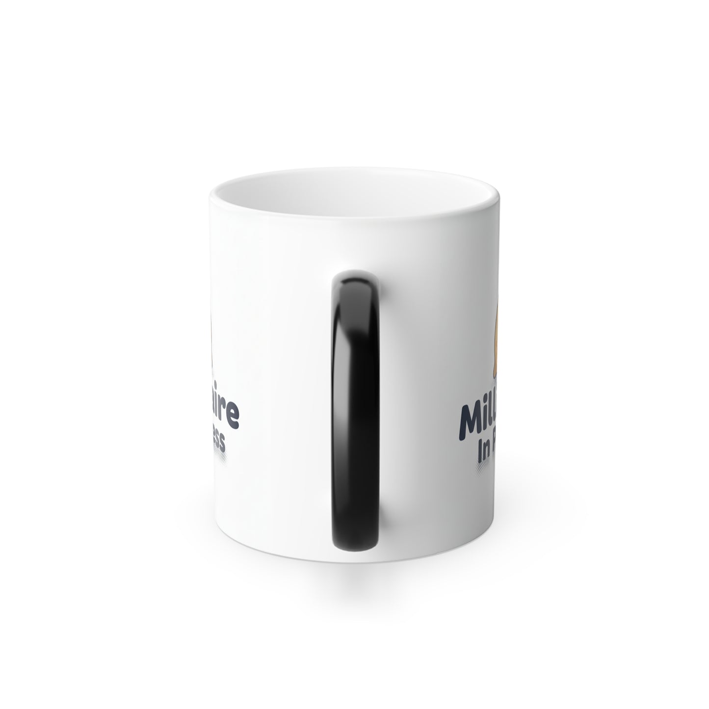 Color-Changing Mug — "Milliardaire In Progress" Funny Coffee Cup, 11 oz