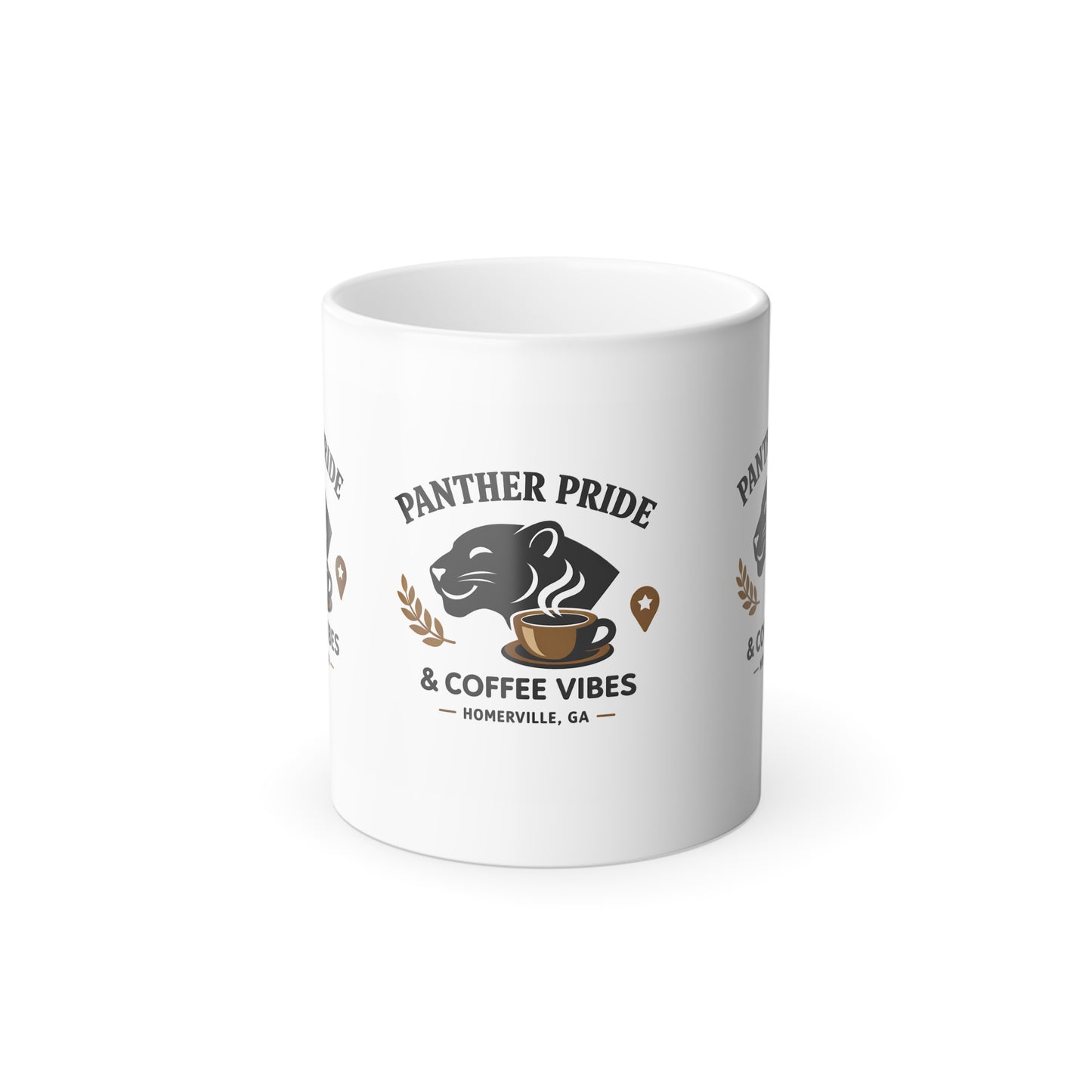 Panther Pride & Coffee Vibes Color-Changing Mug — 11oz