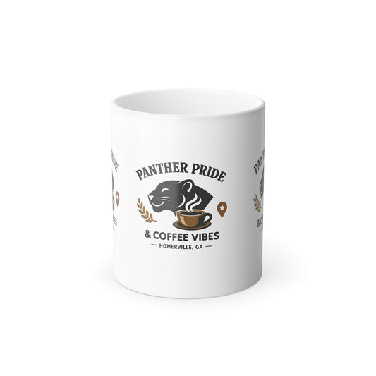 Panther Pride & Coffee Vibes Color-Changing Mug — 11oz